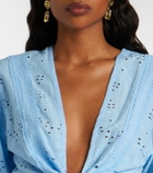 Melissa Odabash Pia broderie anglaise cotton top