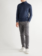 Hugo Boss - Slim-Fit Virgin Wool Rollneck Sweater - Blue