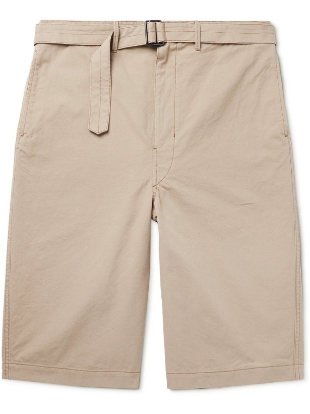 Photo: LEMAIRE - Belted Cotton-Canvas Shorts - Neutrals - M