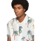 PS by Paul Smith White Palm Tree Short Sleeve Shirt