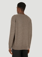 V-neck Sweater in Brown