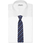 Hugo Boss - 7.5cm Striped Silk-Jacquard Tie - Blue