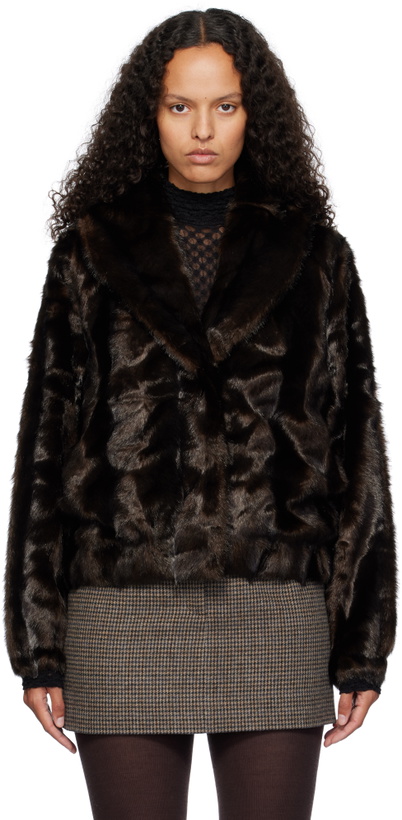 Photo: The Garment Brown Dixie Faux-Fur Jacket