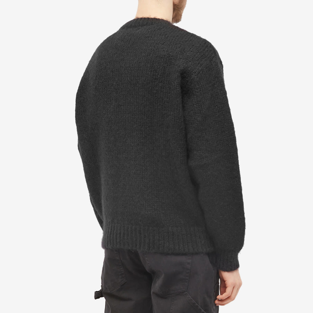 Represent Men's Mohair Sweater in Black Represent