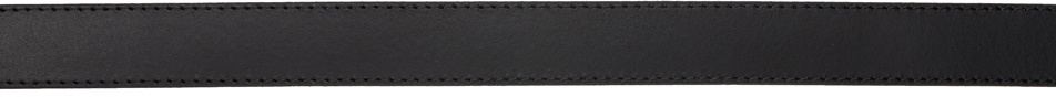 AMI Alexandre Mattiussi Black Rectangular Buckle Belt