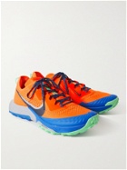 Nike Running - Air Zoom Terra Kiger 7 Rubber-Trimmed Mesh Running Sneakers - Orange
