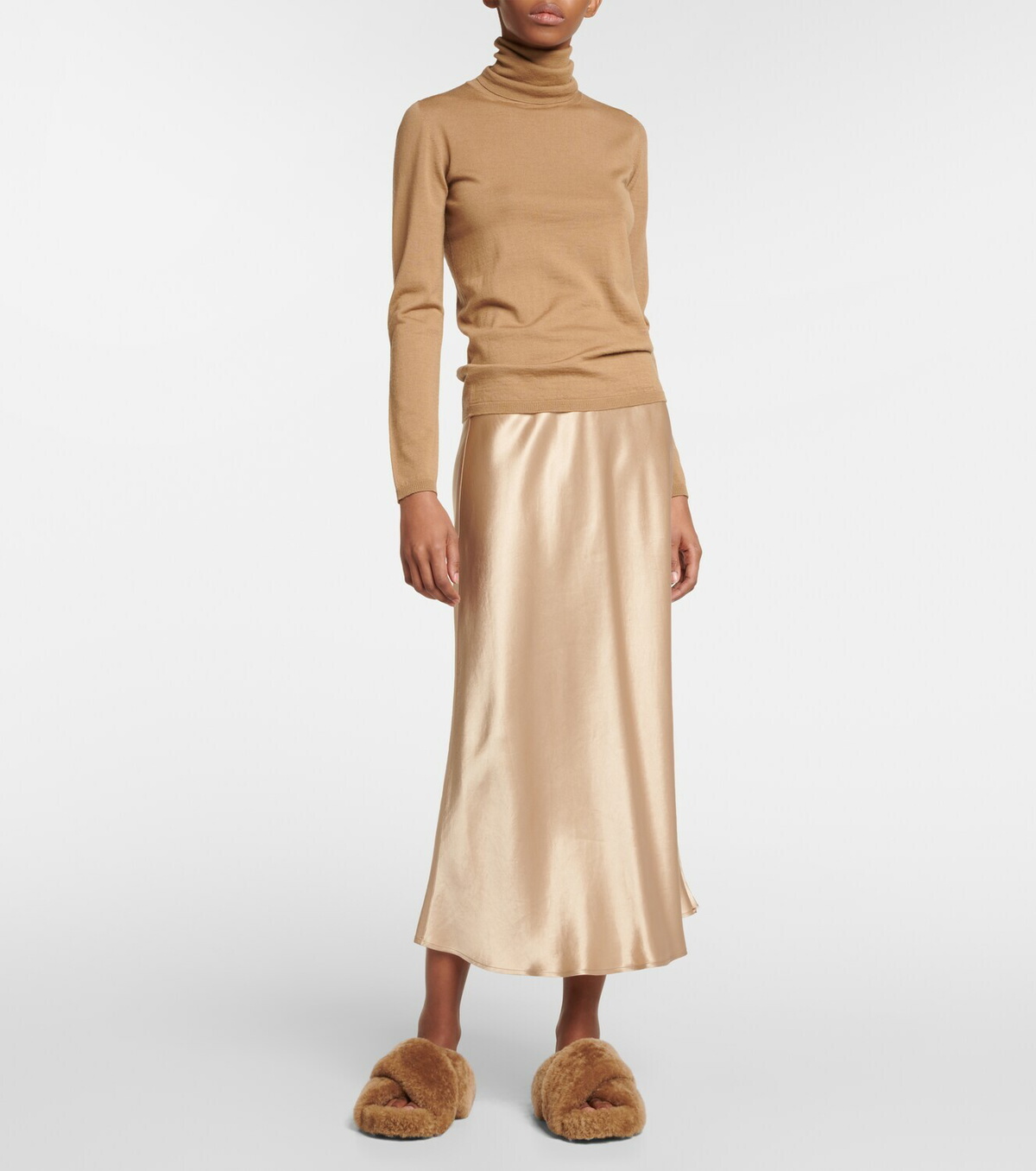 Max Mara - Blando satin slip skirt Max Mara
