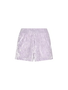 MC2 Saint Barth Woman Lilac Chenille Pull Up Shorts Cate