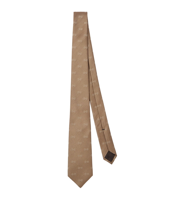 Photo: Gucci Horsebit silk jacquard tie