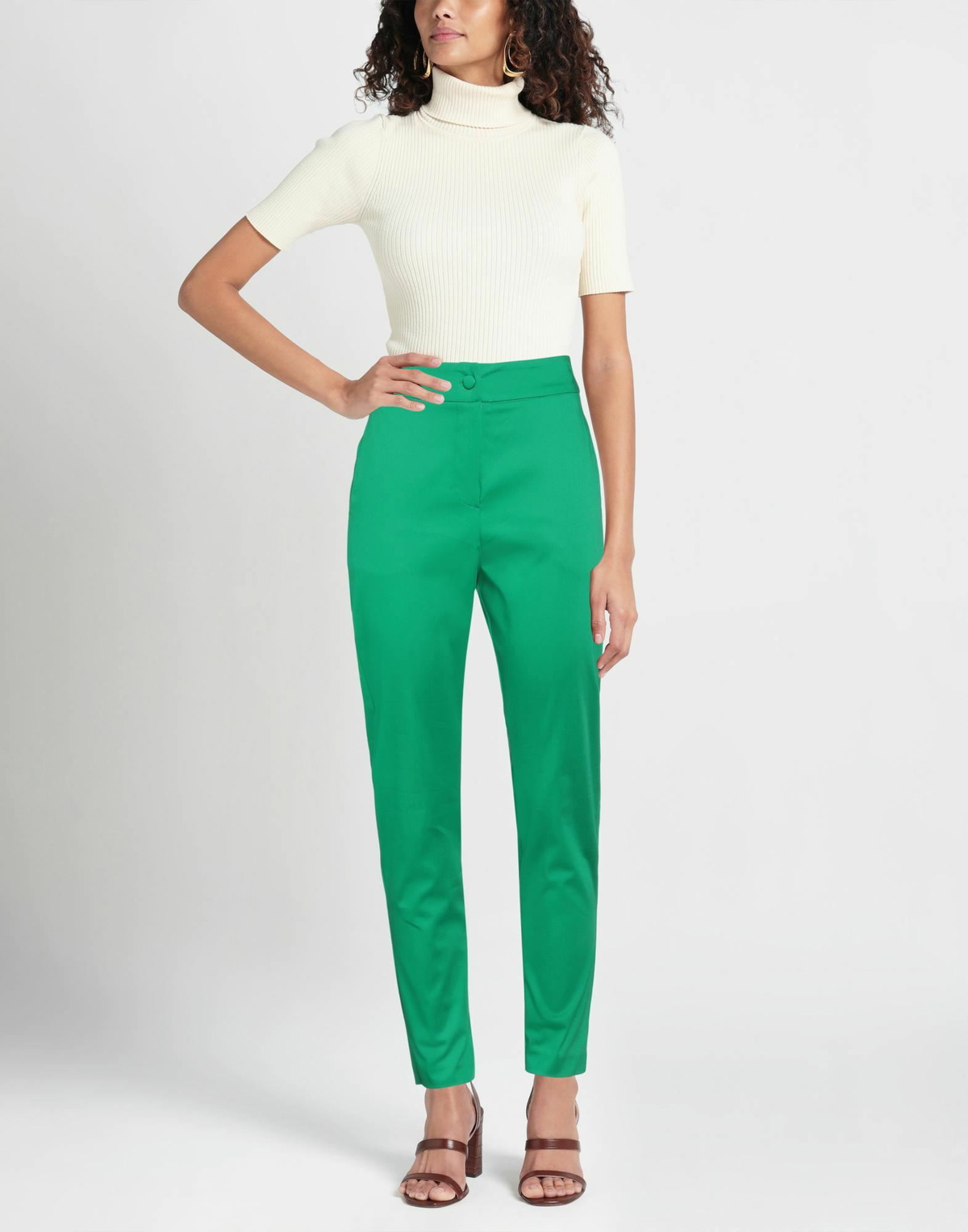 Jijil Womens Pants in Green
