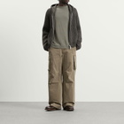 Our Legacy Men's Stripe Dry Merino Wool Level Hood in Sage