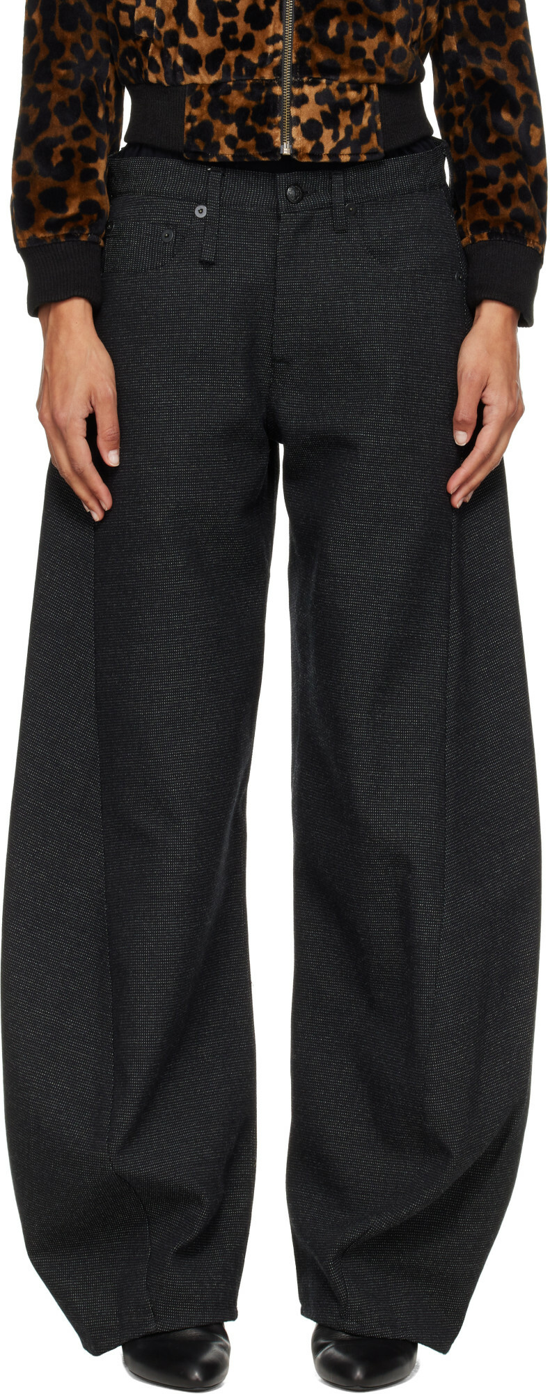 R13 Gray Janine Trousers