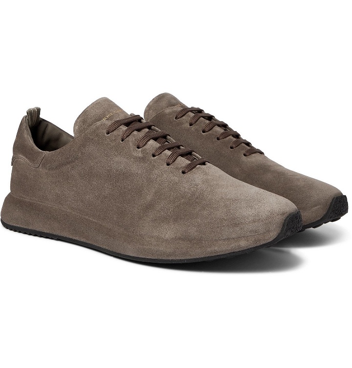 Photo: OFFICINE CREATIVE - Race Suede Sneakers - Brown