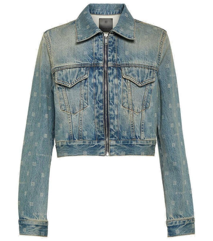 Photo: Givenchy 4G cropped denim jacket