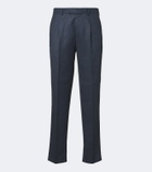 Zegna Wool flannel straight pants