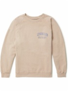 Pasadena Leisure Club - Logo-Print Cotton-Jersey Sweatshirt - Brown
