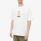 Men's AAPE Graffiti Face T-Shirt in White
