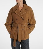 Róhe Belted suede jacket