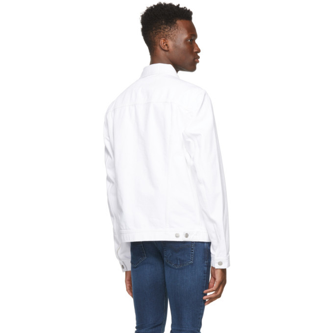 Diesel white denim store jacket