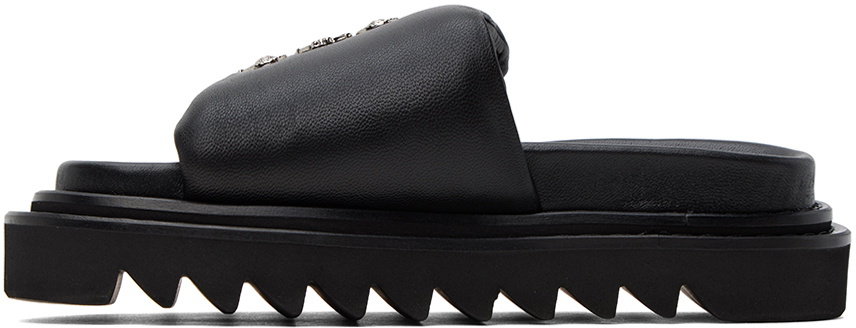 Toga Pulla Black Lace-Up Sandals Toga Pulla