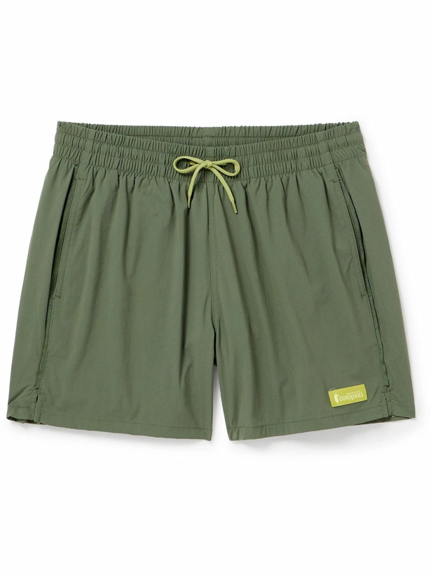 Photo: Cotopaxi - Brinco 5'' Stretch Recycled-Nylon Drawstring Shorts - Green