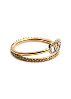 Valentino Garavani VLogo Crystal-embellished Ring Gold