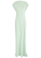 Odd Muse Drape Back Twill Maxi Dress Mint