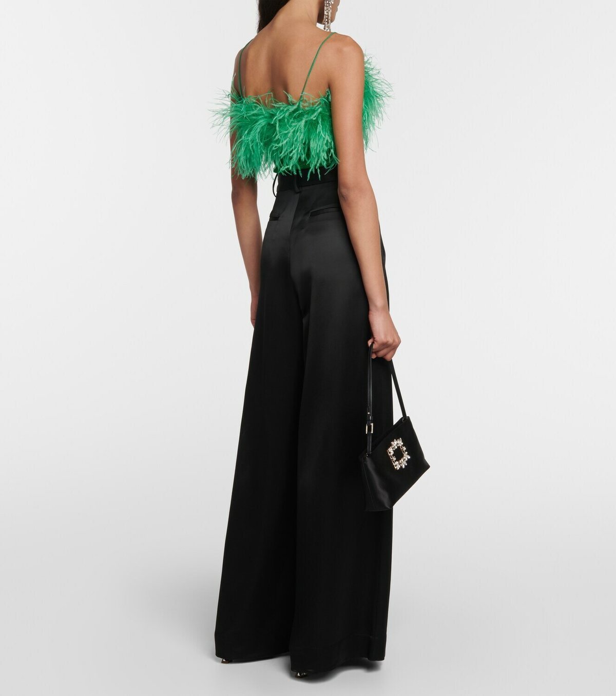 Oséree Lumière Plumage crop top