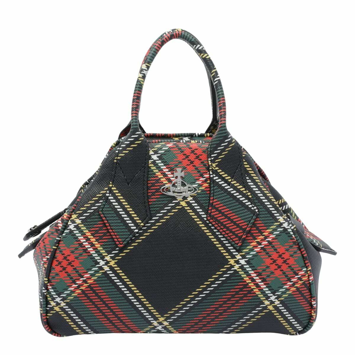 Vivienne Westwood Black Saffiano Biogreen Small Bag Vivienne
