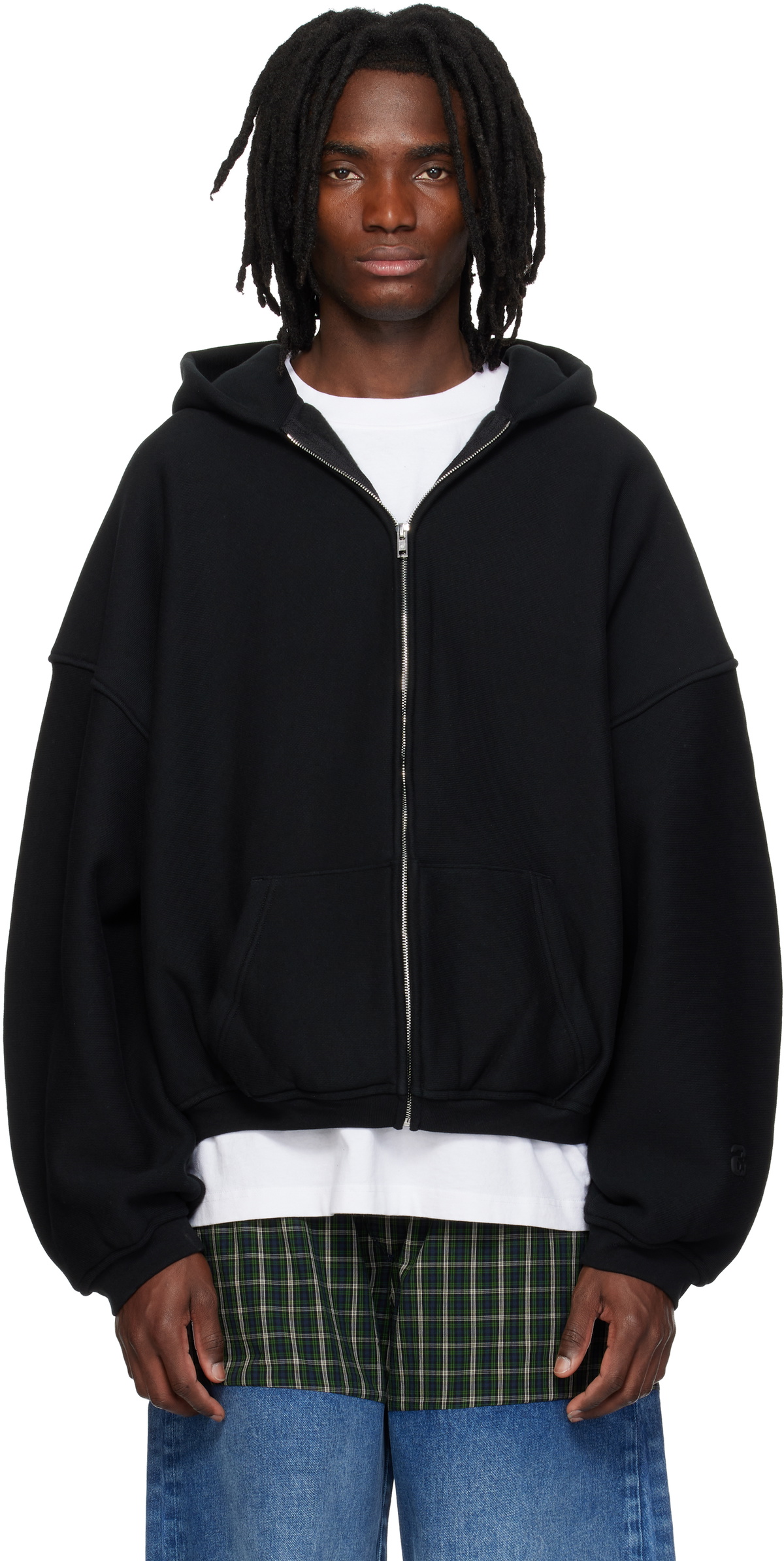Alexander Wang Black Star Zip Up Hoodie Alexander Wang
