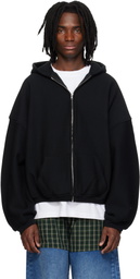 Alexander Wang Black Star Zip Up Hoodie