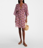 Eres Feel patterned cotton voile minidress