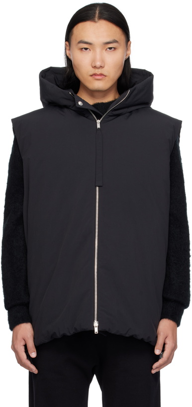 Photo: Jil Sander Black Medium Fill Down Vest