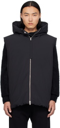Jil Sander Black Medium Fill Down Vest