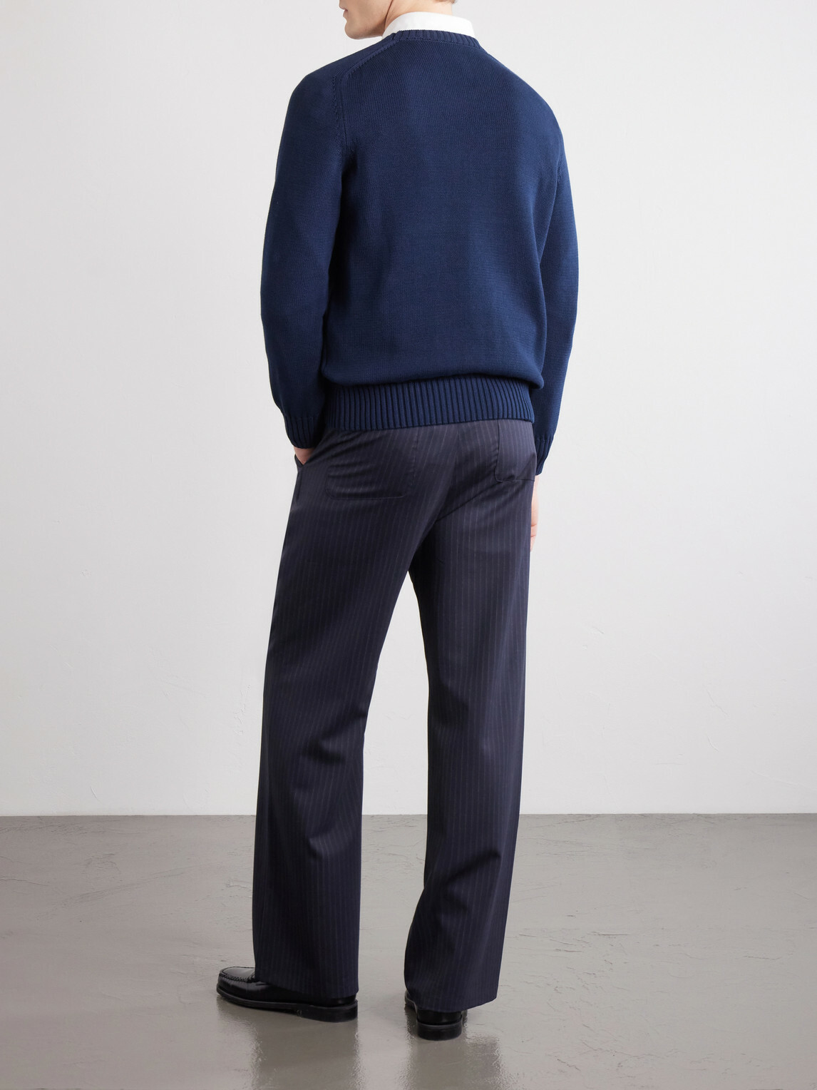 Anderson & Sheppard - Cotton Sweater - Blue