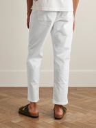 Frescobol Carioca - Mendes Slim-Fit Straight-Leg Stretch-Cotton Twill Drawstring Trousers - White