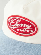 Cherry Los Angeles - Five Star Logo-Appliquéd Denim and Cotton-Twill Baseball Cap