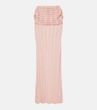 Aya Muse Draped pointelle maxi skirt