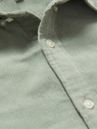 Carhartt WIP - Madison Button-Down Collar Logo-Embroidered Cotton-Corduroy Shirt - Green