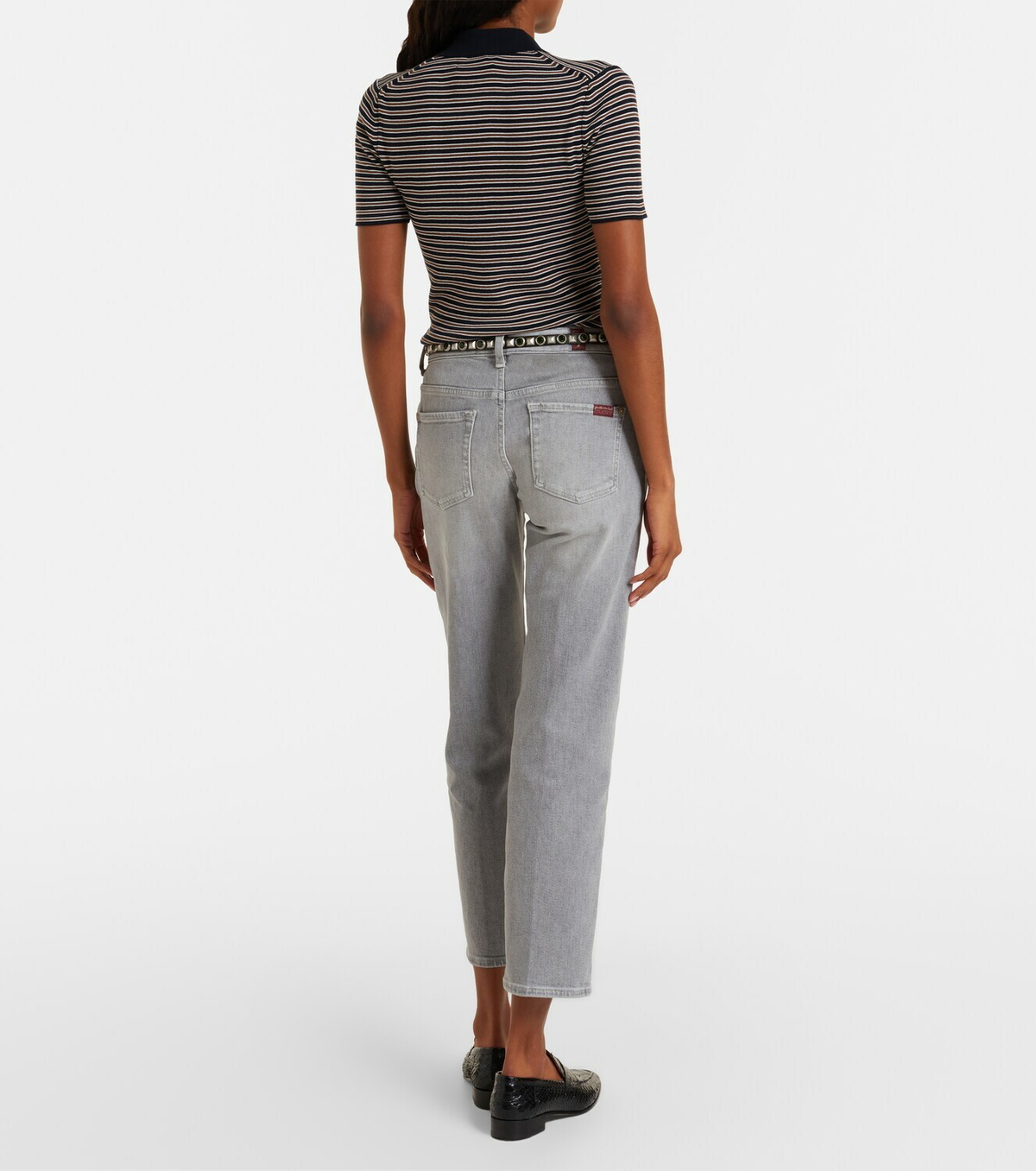 7 For All Mankind Calie cropped straight jeans