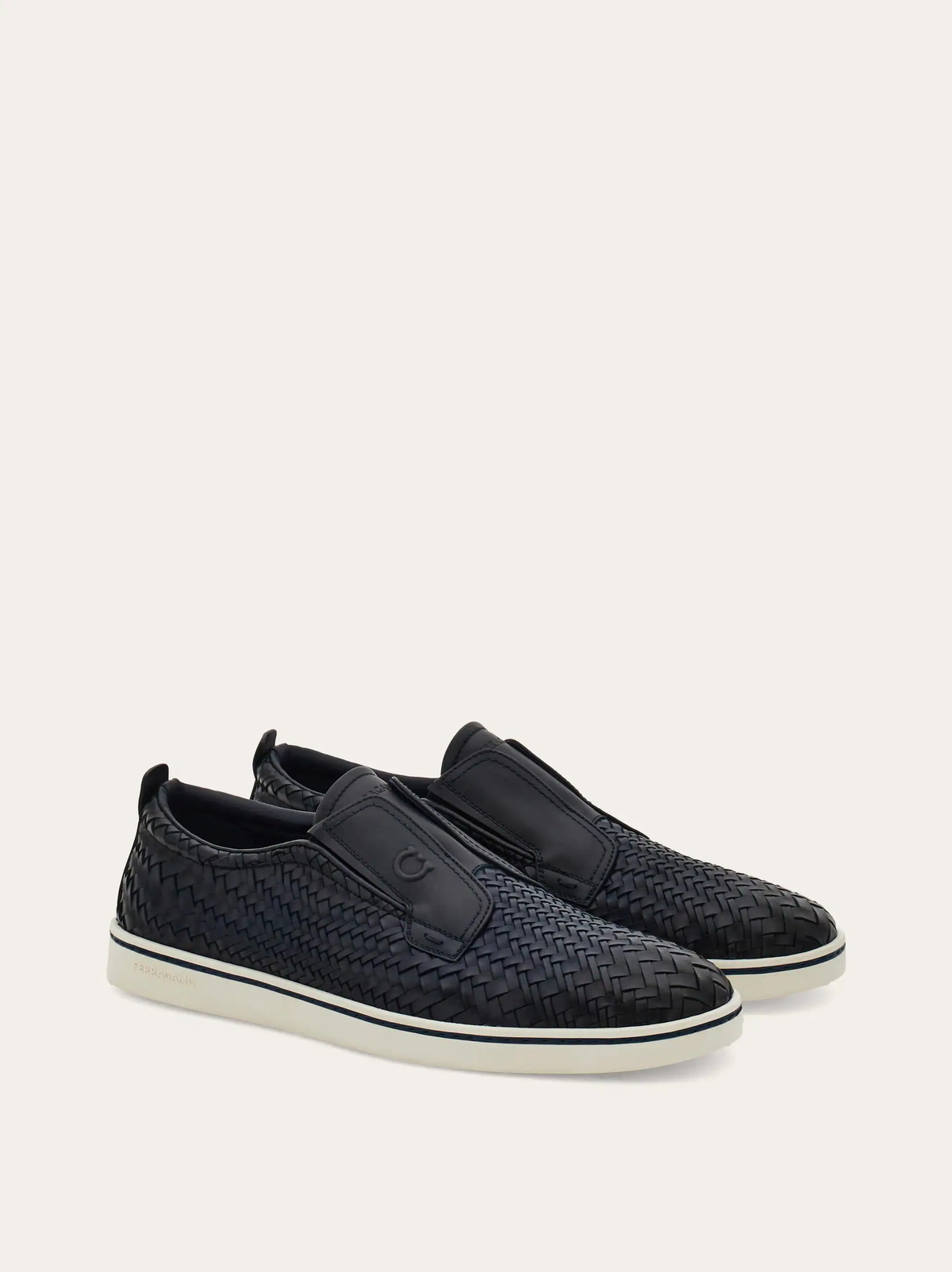Ferragamo Mens Derby slip-on in Blue