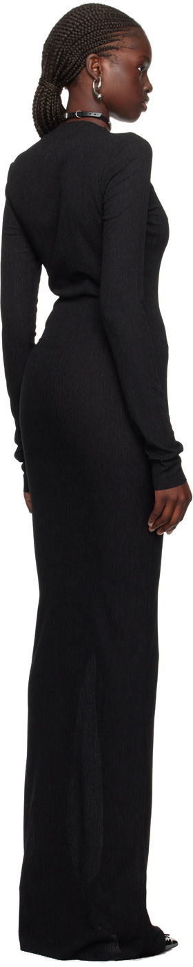 Ludovic de Saint Sernin Black Simple Maxi Dress