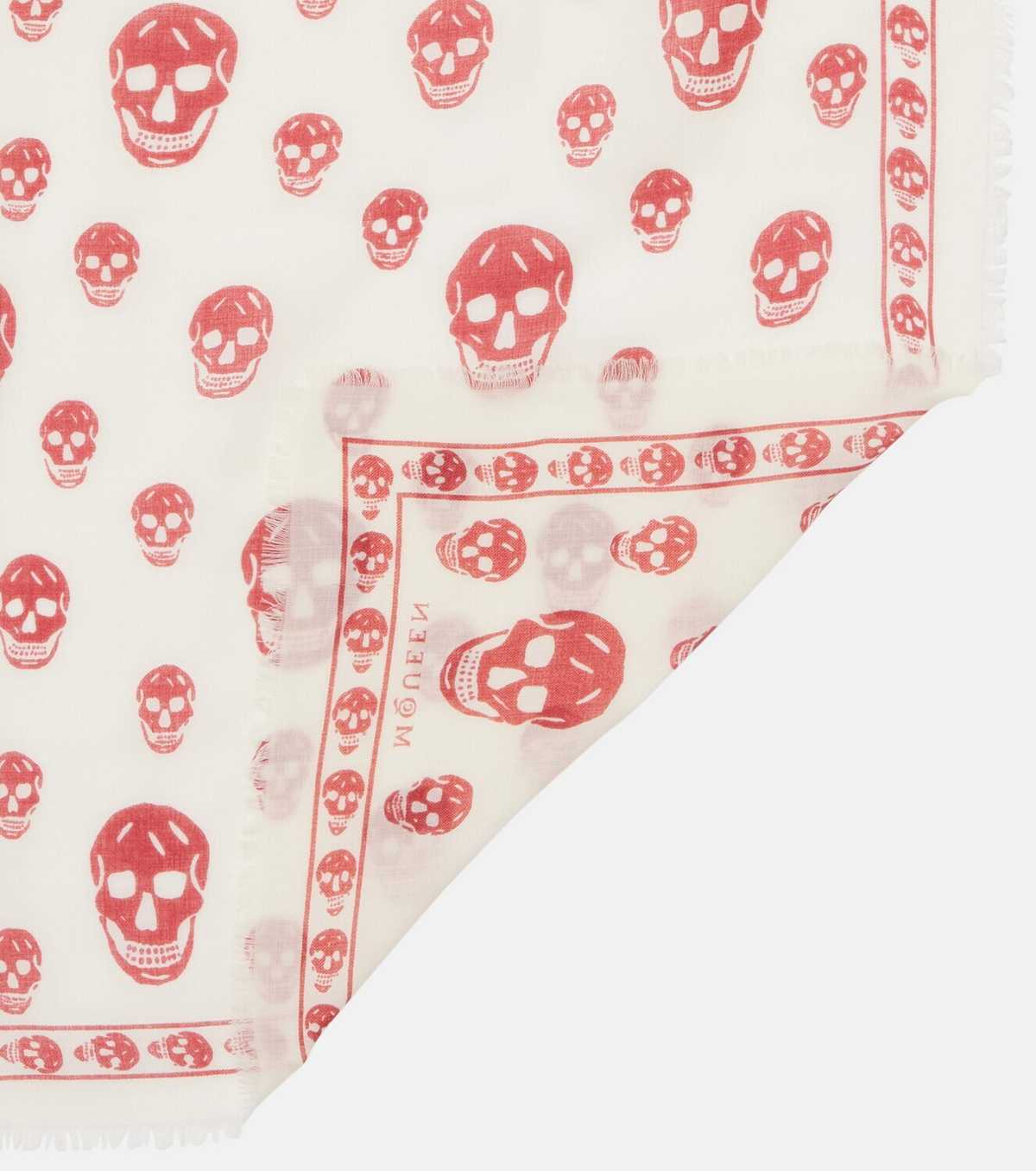 McQueen Skull silk chiffon scarf