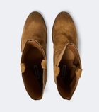 Jil Sander Distressed suede ankle boots