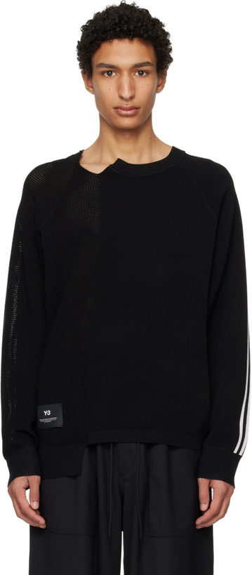 Photo: Y-3 Black Logo Knit Sweater