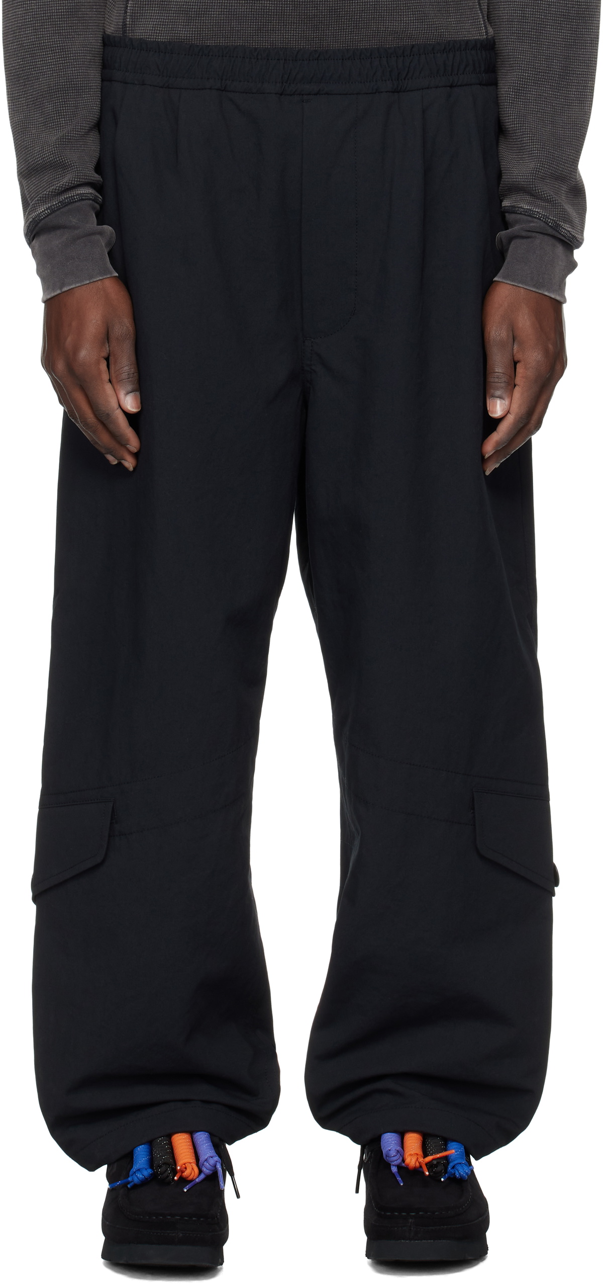 DAIWA PIER39 Black Tech Raf Flight Cargo Pants