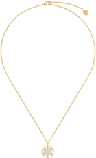 A.P.C. Gold Eloi Double-Medallion Necklace