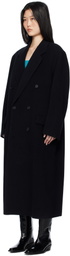 AURALEE Black Chesterfield Coat