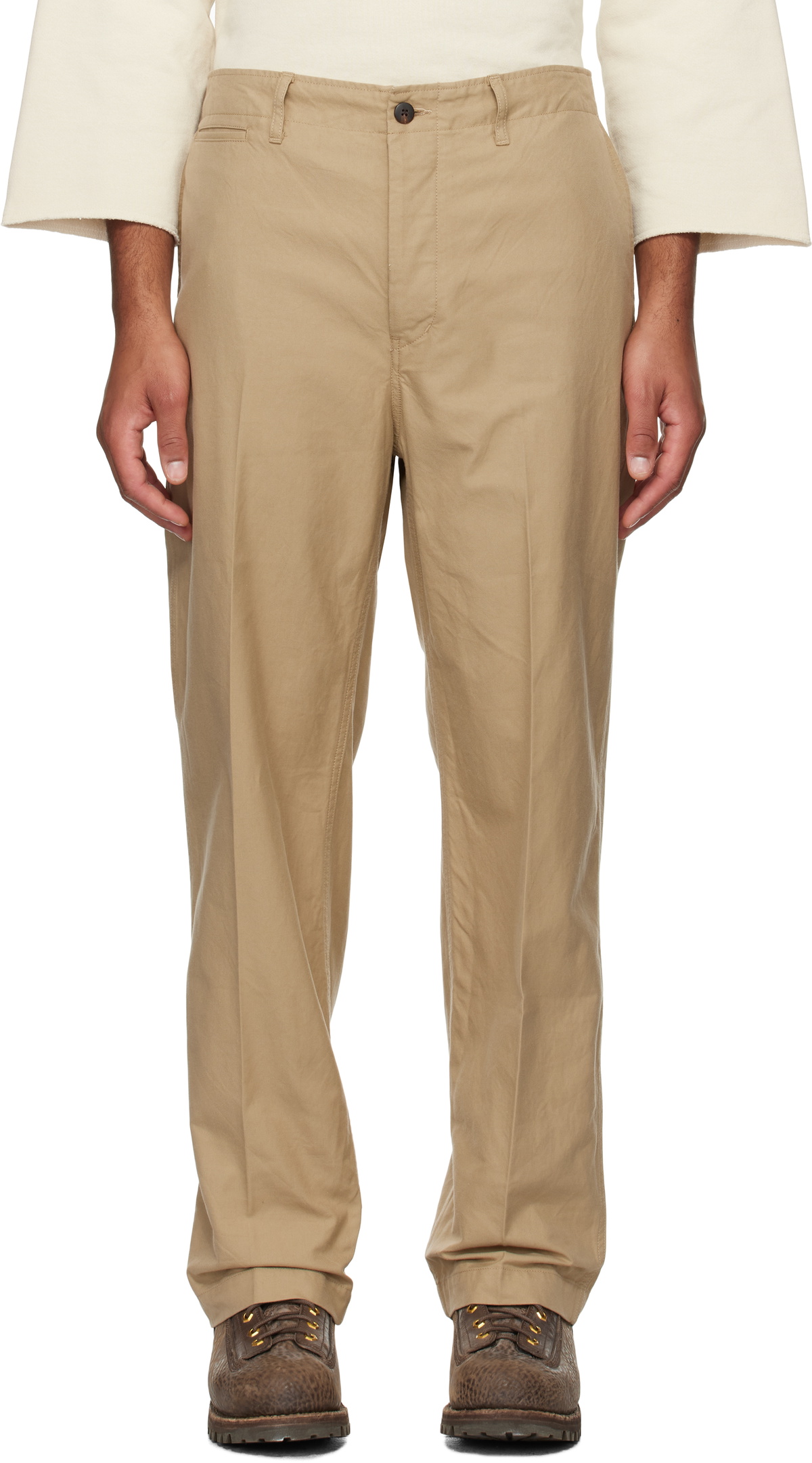 【未使用品】visvim ビズヴィム　CHINO PANTS ベージュ　3 Visvim Men's Field Chino Pants in Beige Visvim