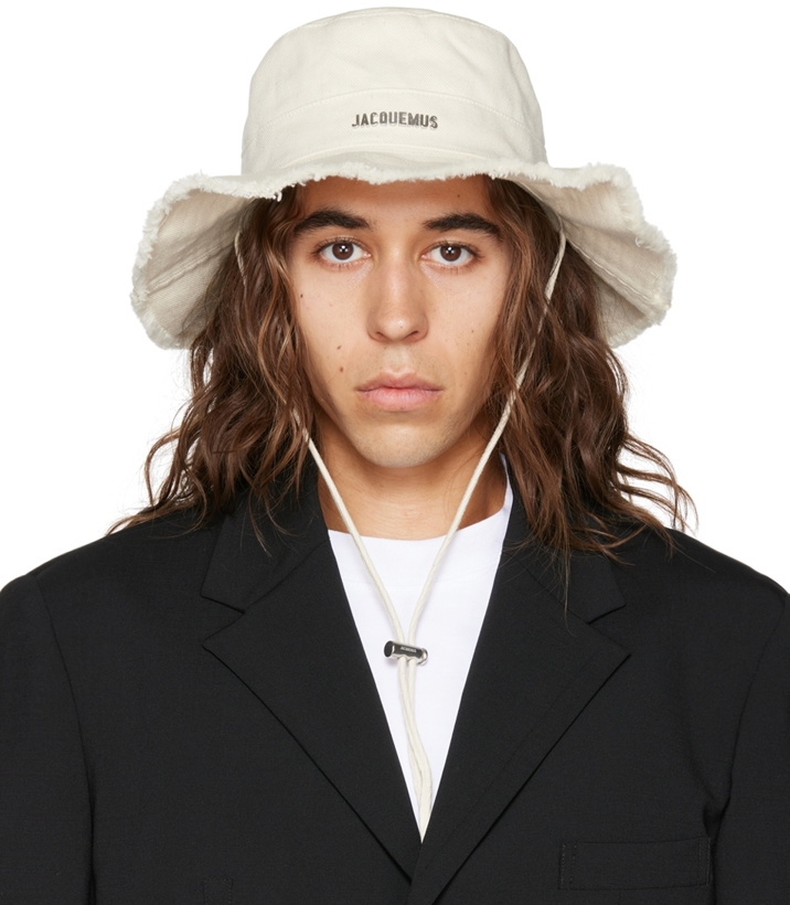 Photo: Jacquemus Off-White 'Le Bob Artichaut' Bucket Hat